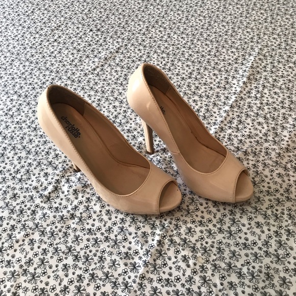Neutral open toe high heels - Picture 1 of 4